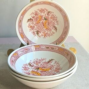 Ridgway Canterbury Ironstone Berry Salad Dessert Bowl, Set Of 4